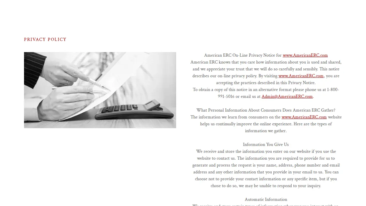 American ERC page