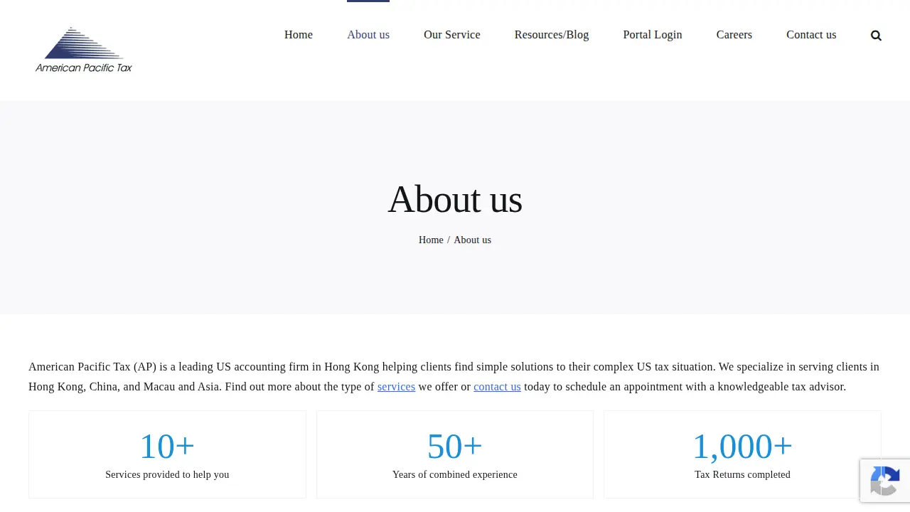 American Pacific Tax Limited page