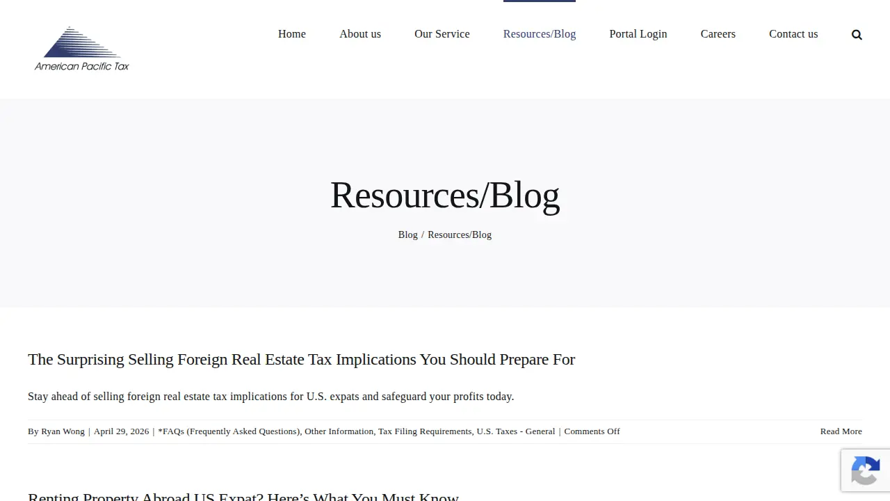 American Pacific Tax Limited page