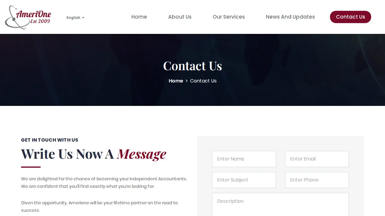 Amerione Accounting & Tax Inc page