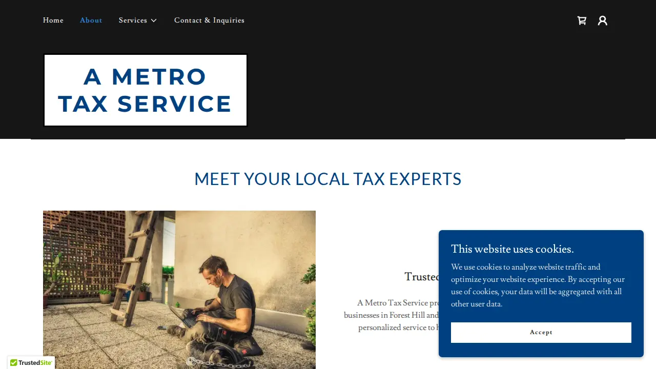 A METRO TAX SERVICE page