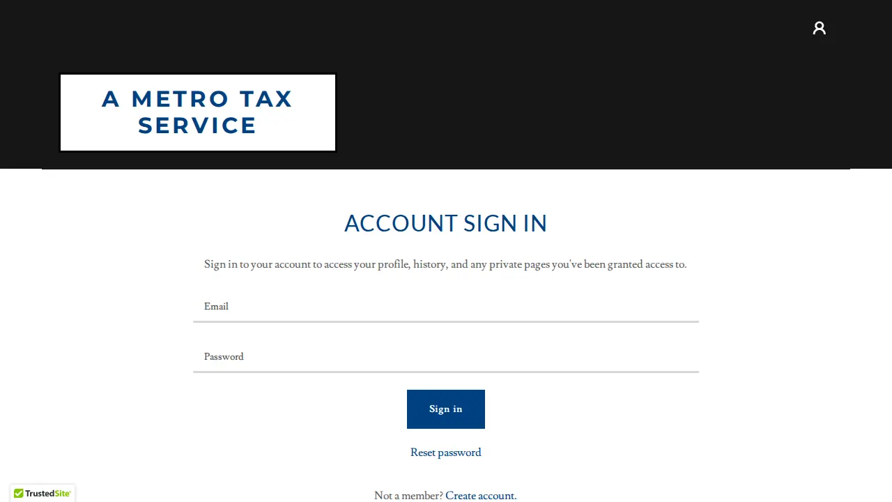 A METRO TAX SERVICE page