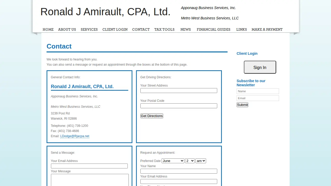 Amirault Ronald J CPA Ltd page