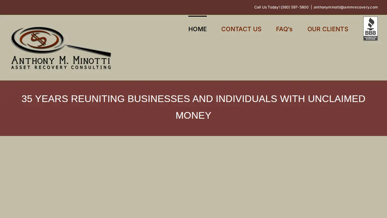 Anthony M. Minotti Asset Recovery