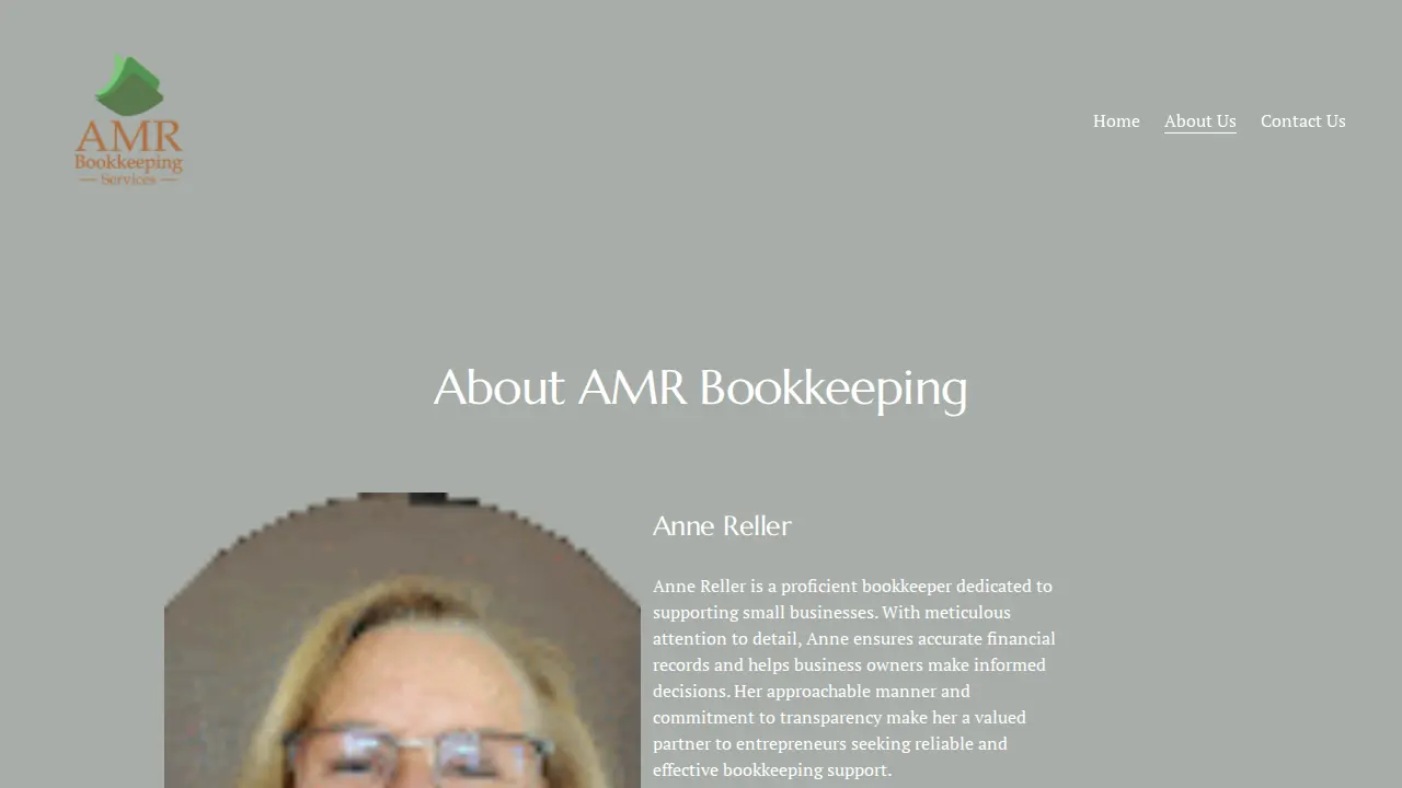 AMR Bookkeeping Services page