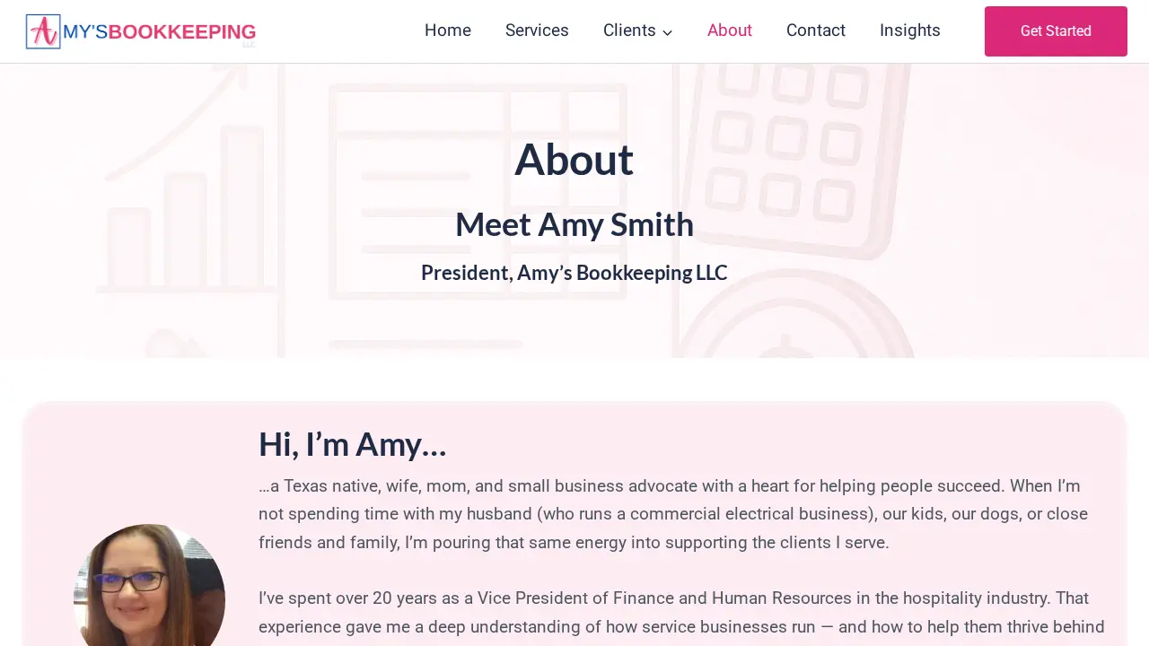 Amy's Bookkeeping LLC page