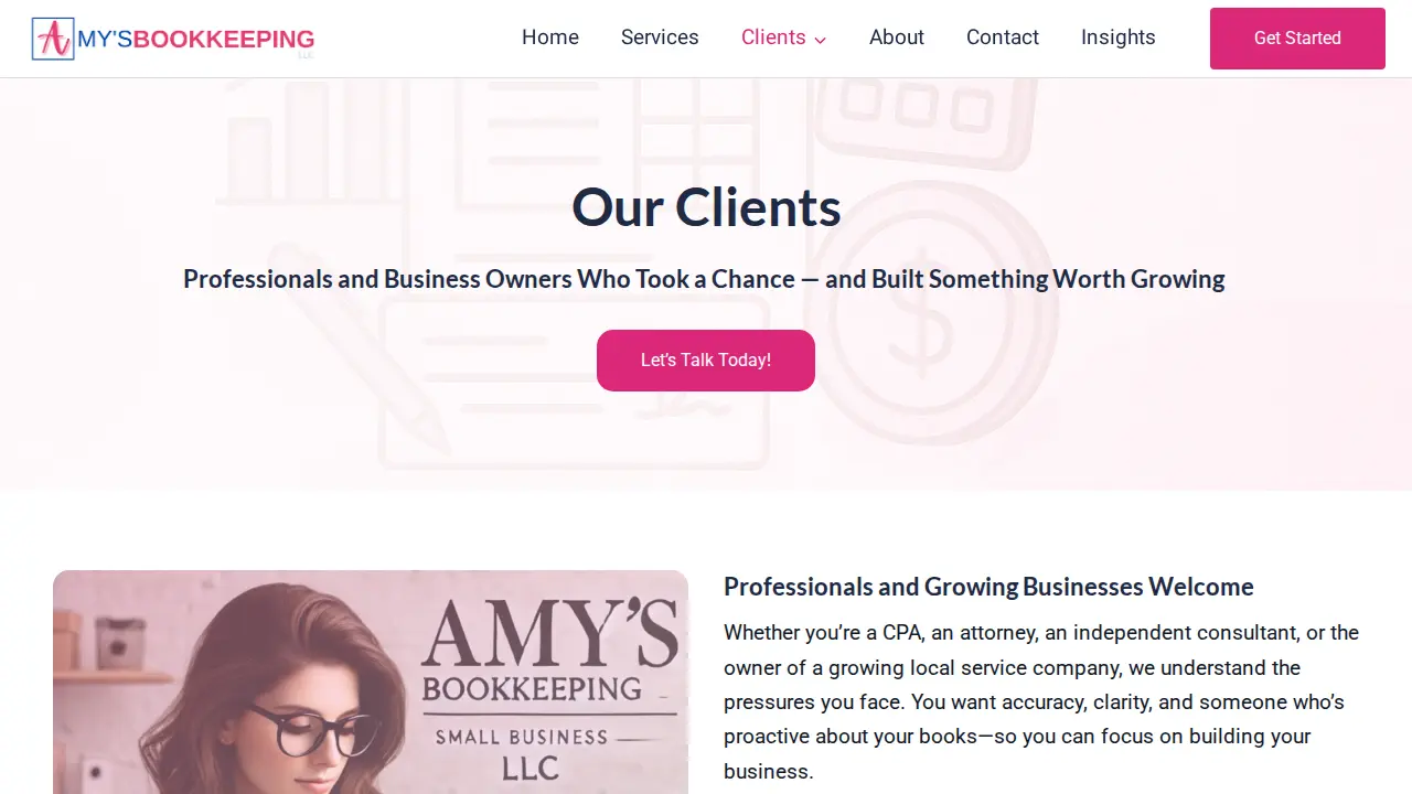 Amy's Bookkeeping LLC page