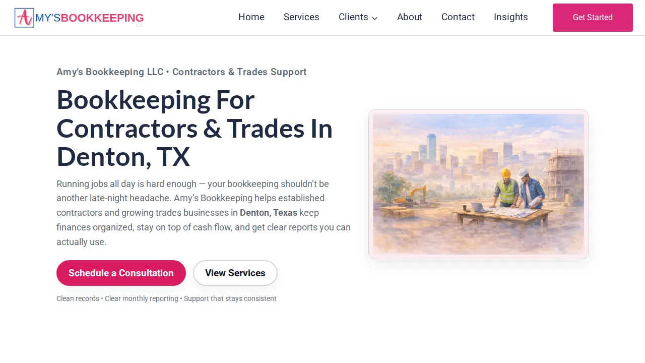 Amy's Bookkeeping LLC page
