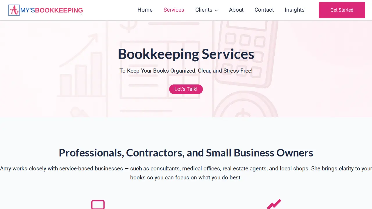 Amy's Bookkeeping LLC page