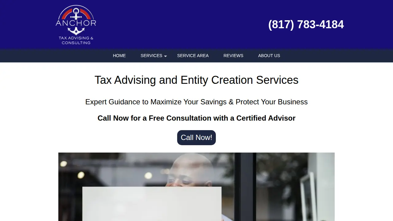 Anchor Tax Advising & Consulting page
