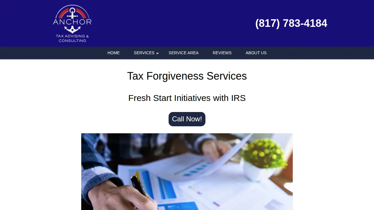 Anchor Tax Advising & Consulting page