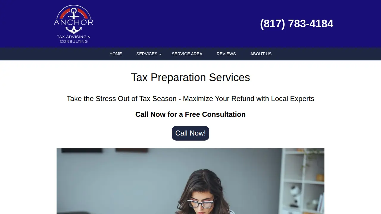 Anchor Tax Advising & Consulting page