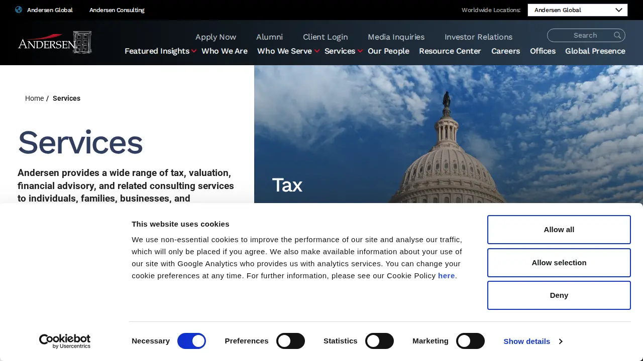 Andersen Tax LLC page