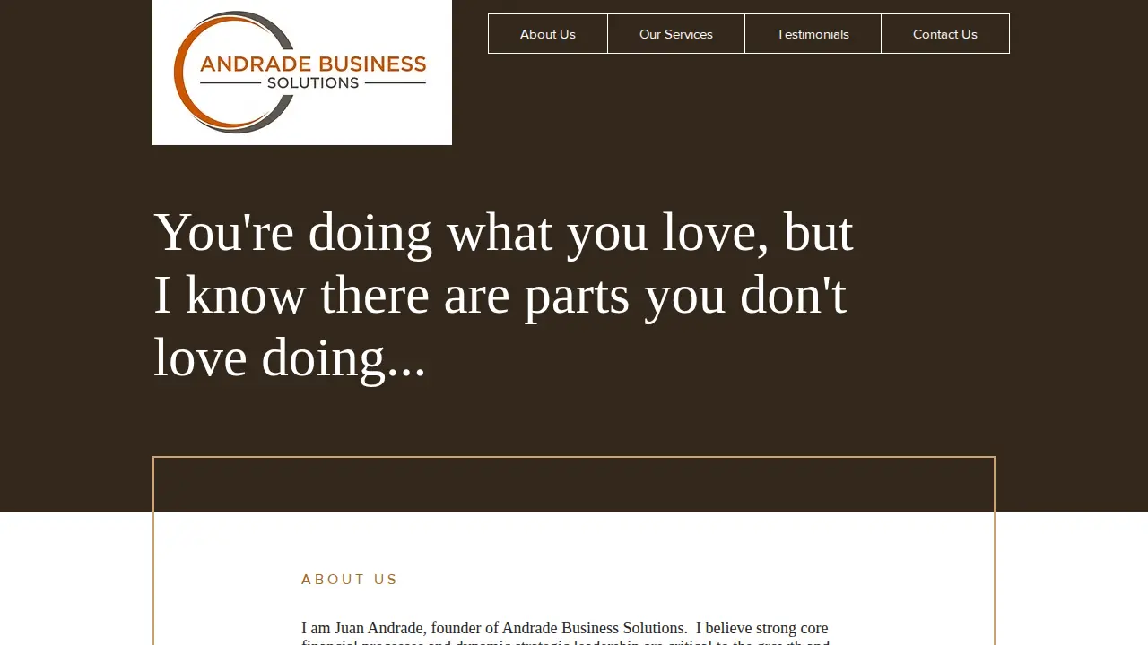 Andrade Business Solutions, LLC website