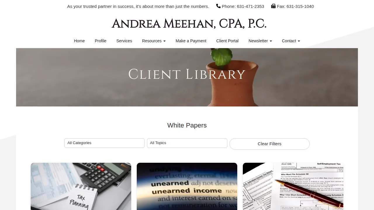 Andrea Meehan CPA PC page