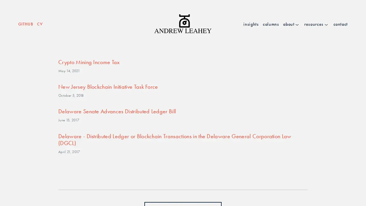 Andrew Leahey Esq. page