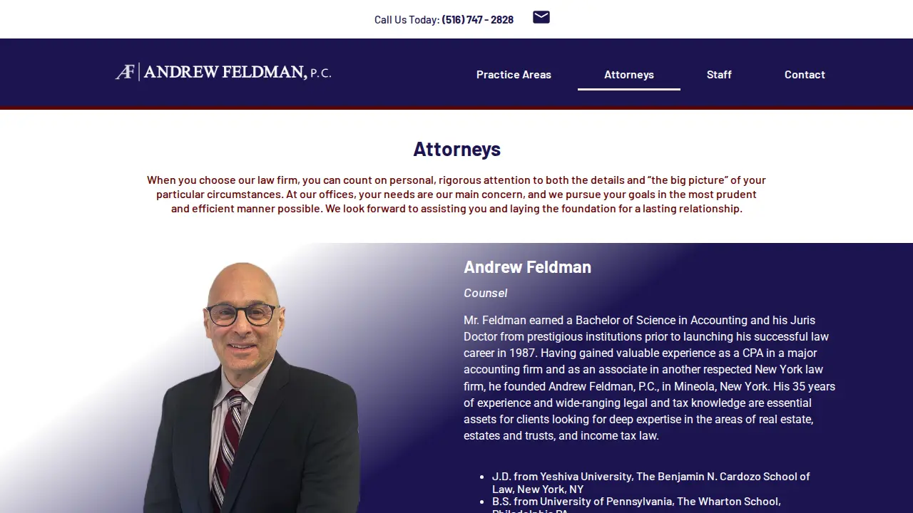 Feldman & Feldman LLC page