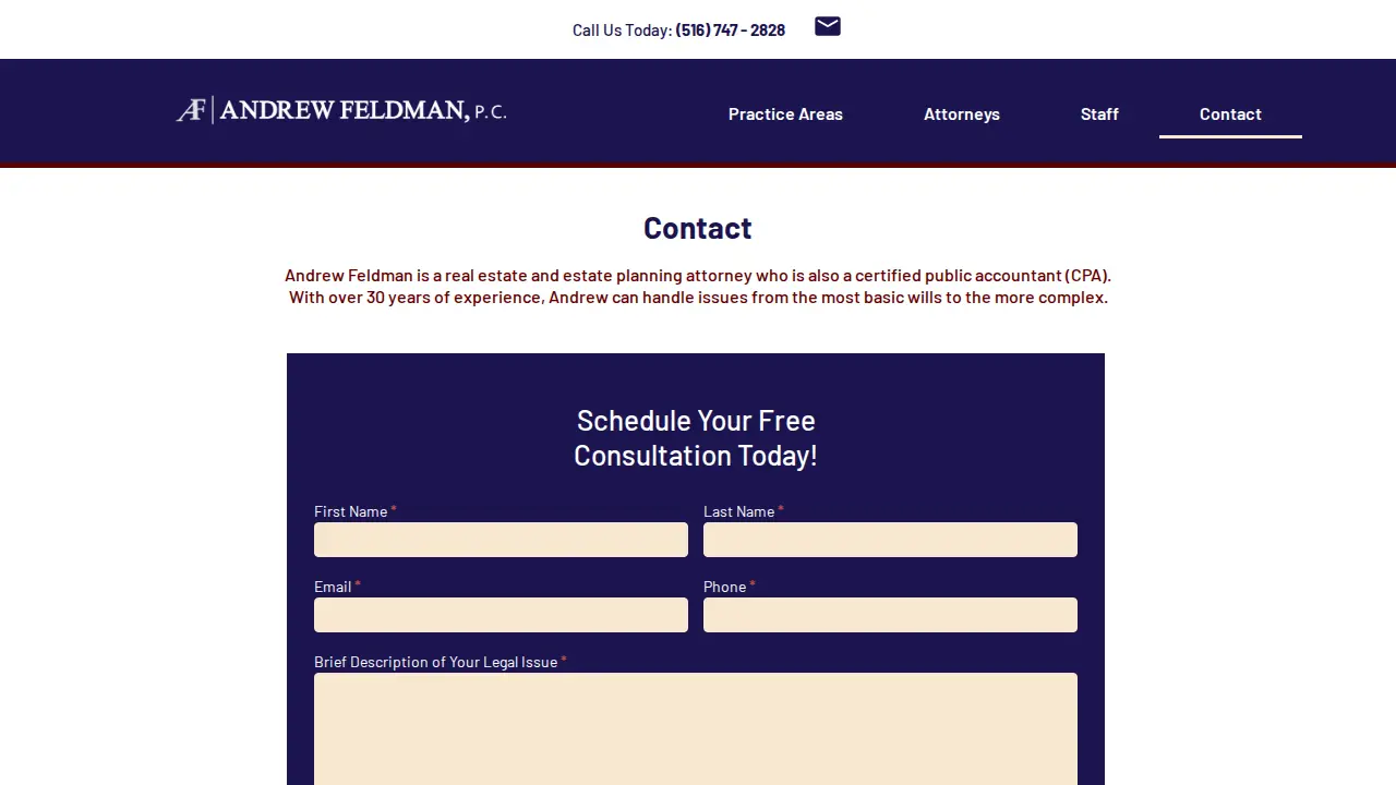 Feldman & Feldman LLC page