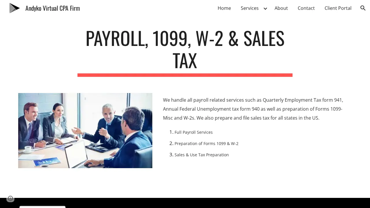 Andyko Accounting &Tax Services LLC page