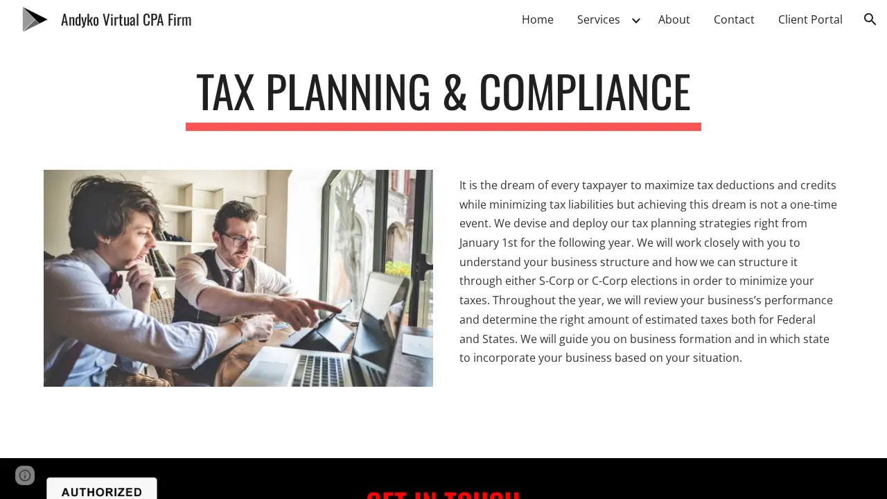 Andyko Accounting &Tax Services LLC page