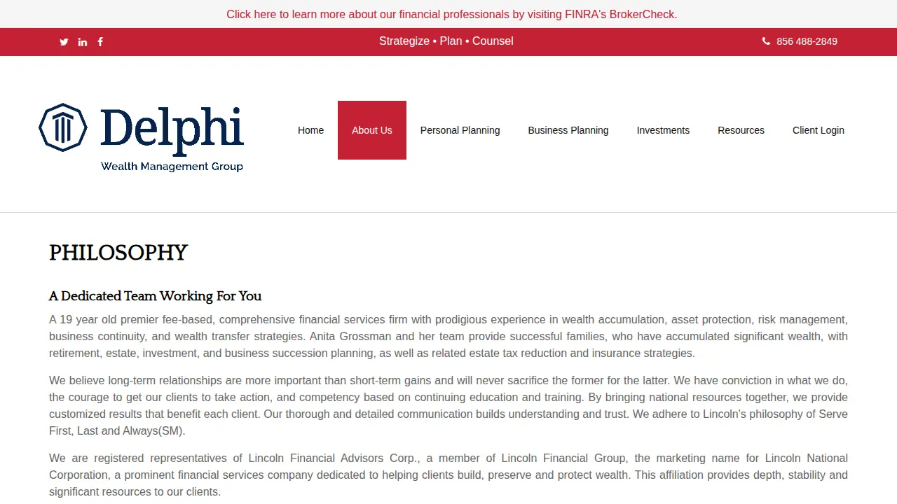 Grossman Financial Planning Group page