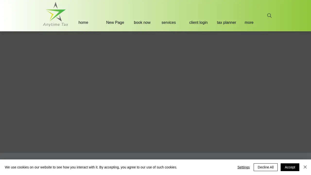 Anytime Tax page