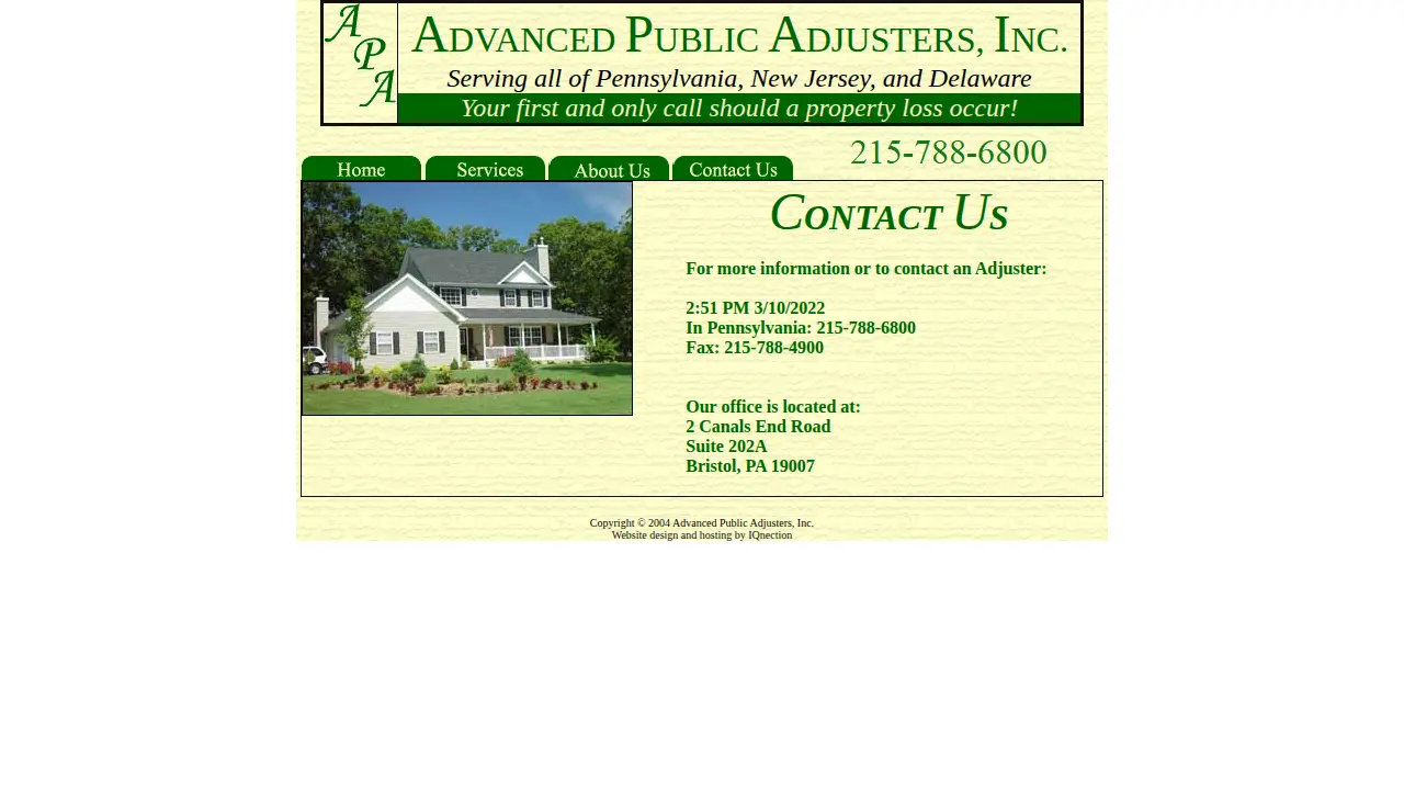 Advanced Public Adjusters Inc page