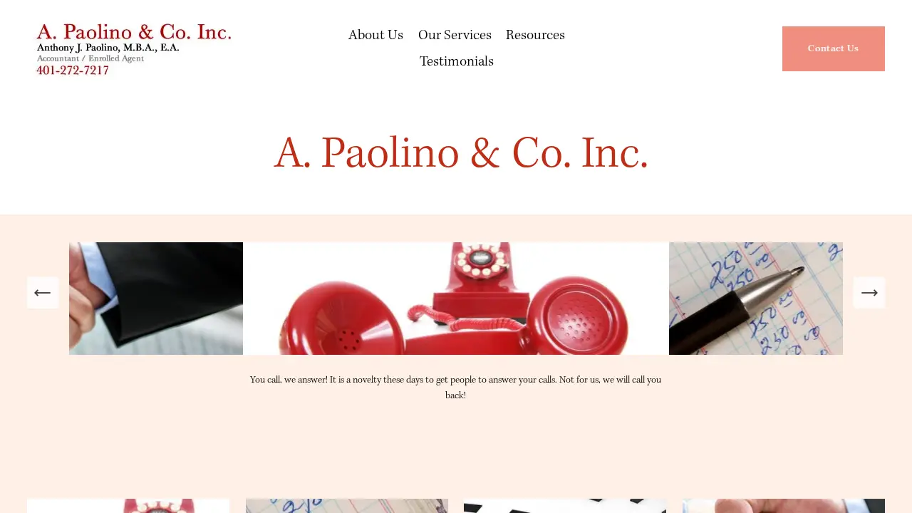 A. Paolino & Co., Inc.