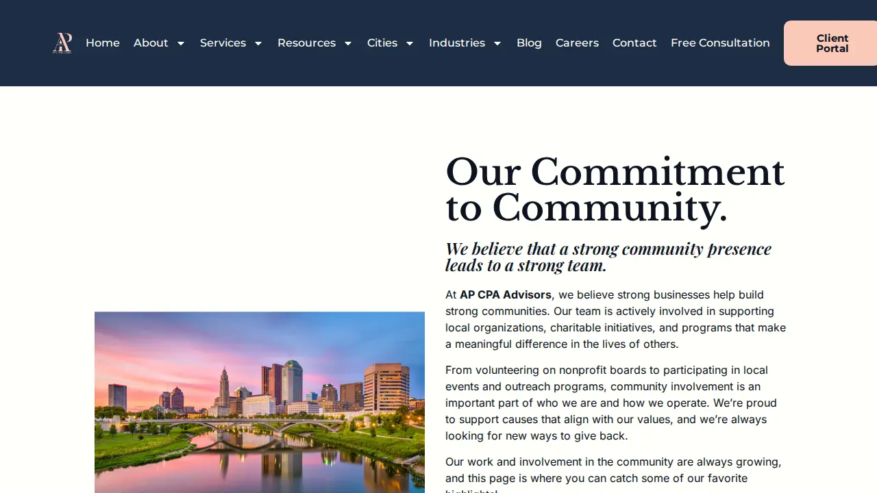Austen Parsons CPA Services page