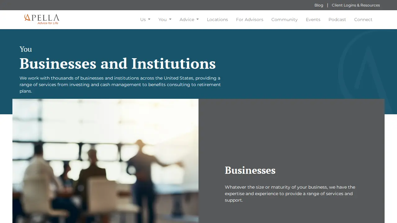 Apella Wealth page