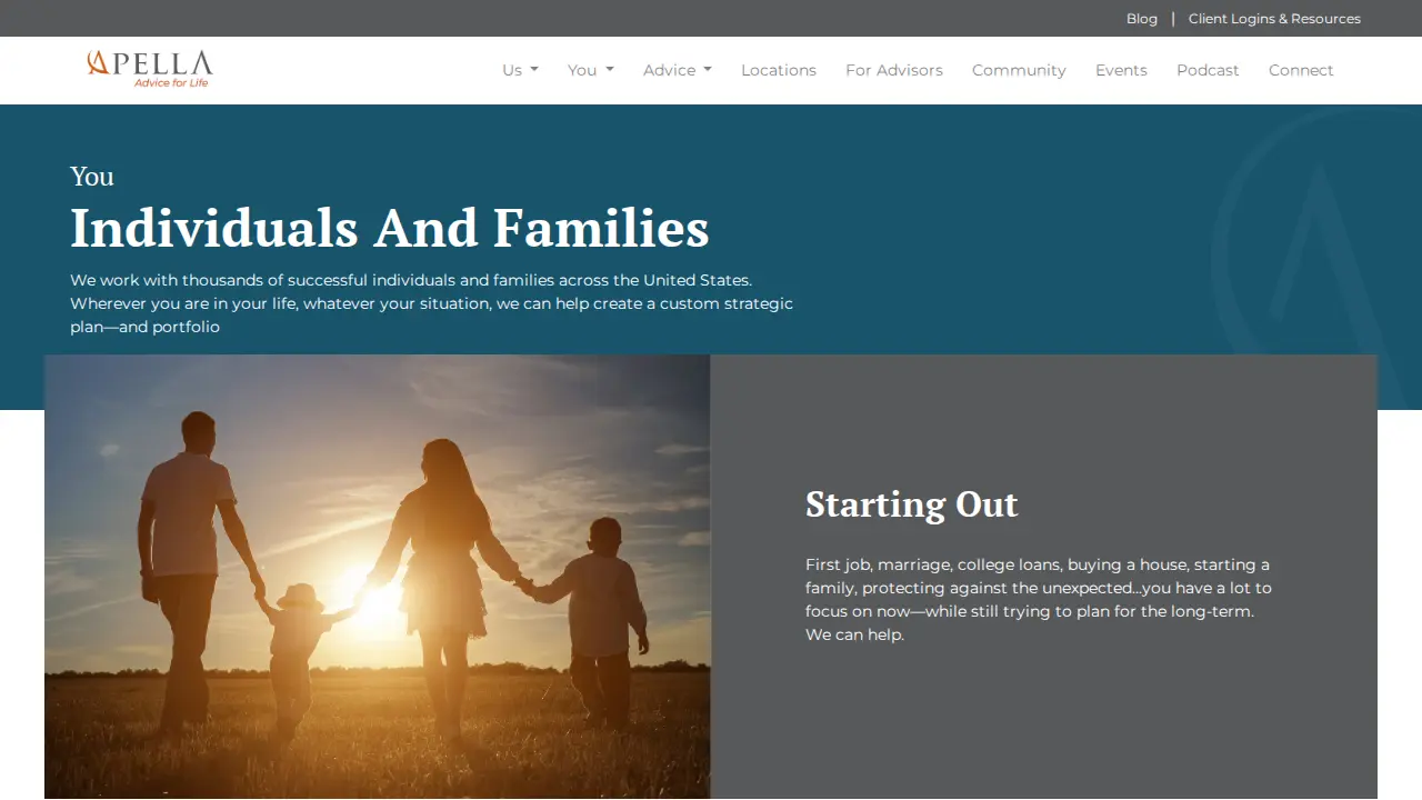 Apella Wealth page