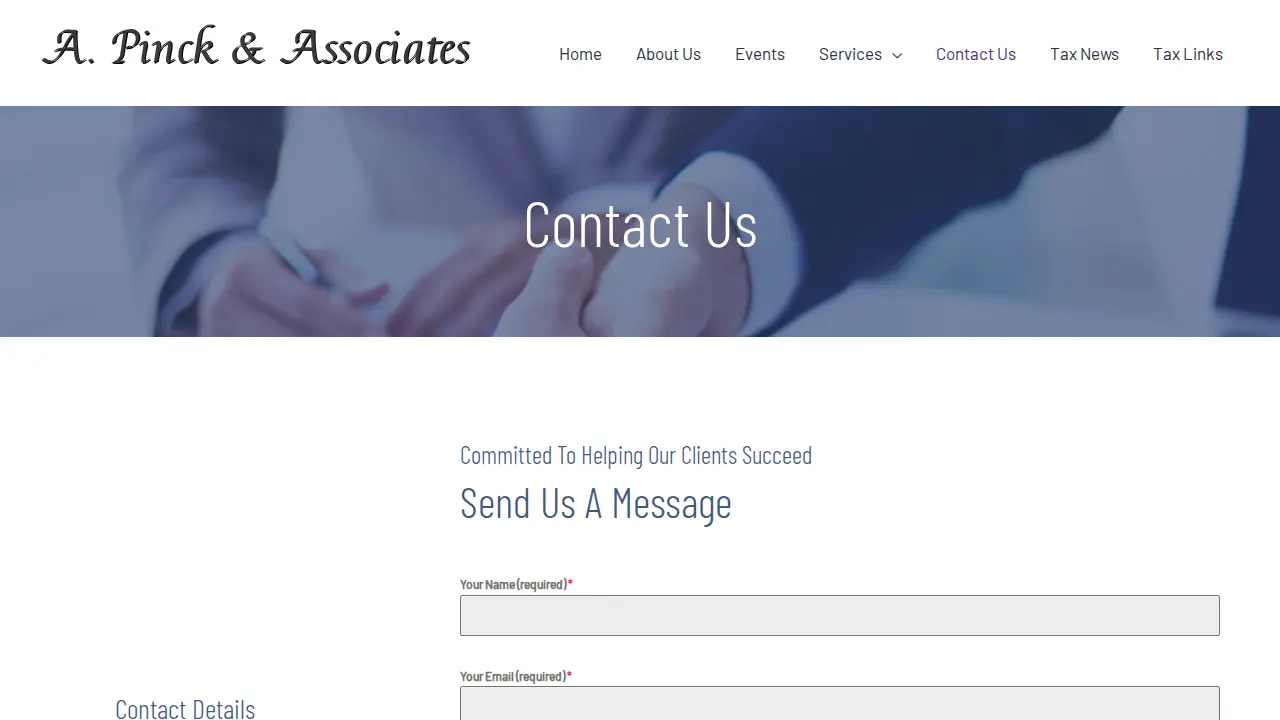 A Pinck & Associates page