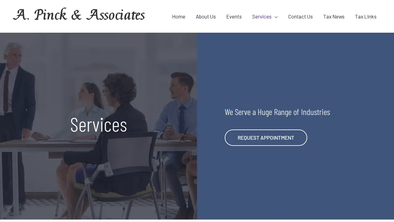 A Pinck & Associates page