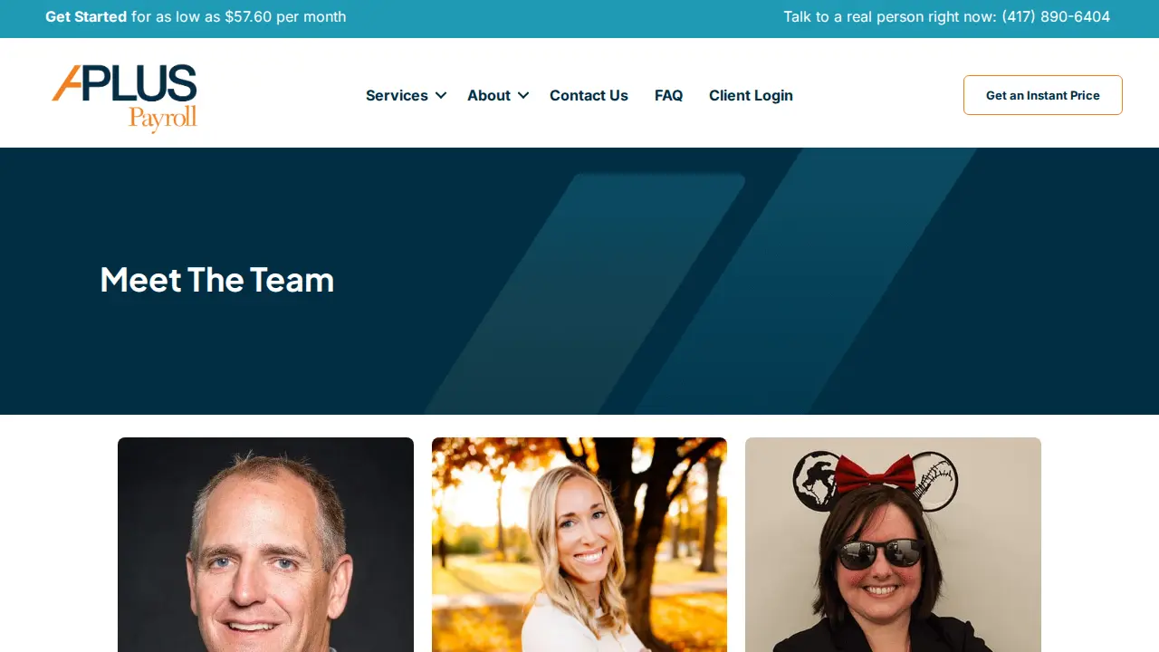 APlus Payroll page