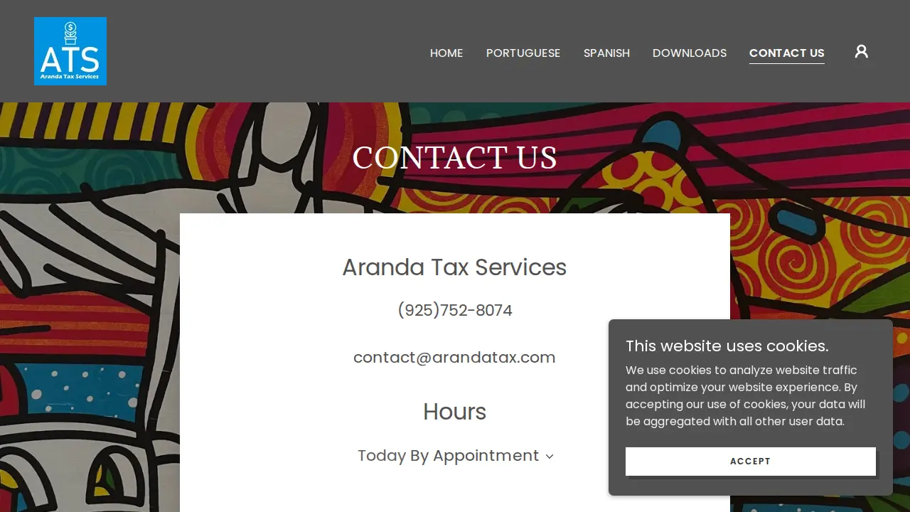 Aranda Tax Services page