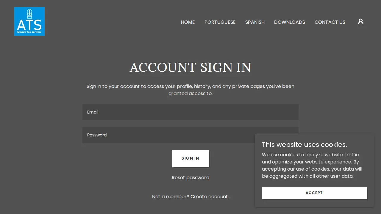 Aranda Tax Services page