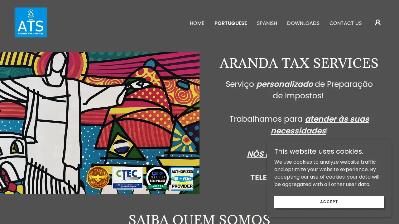 Aranda Tax Services page