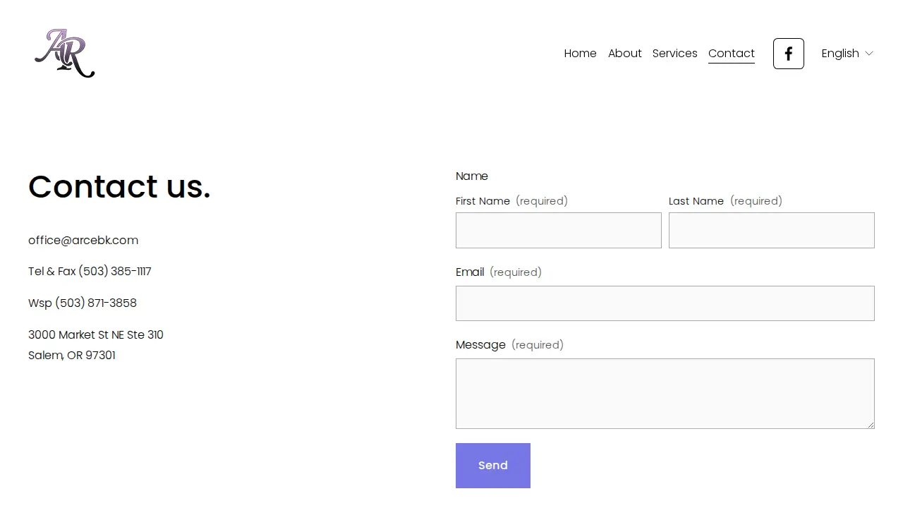 ARCE Bookkeeping LLC page