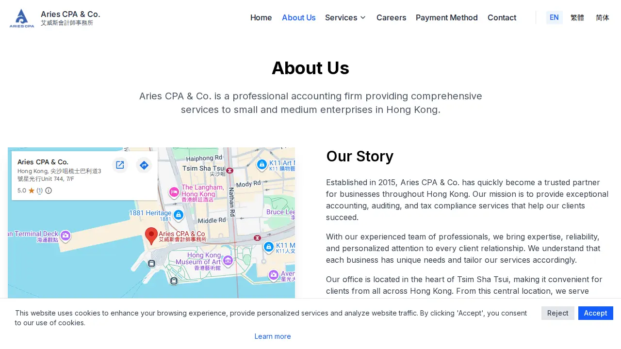 Aries CPA & Co. page