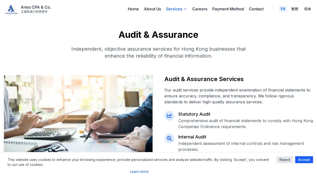 Aries CPA & Co. page
