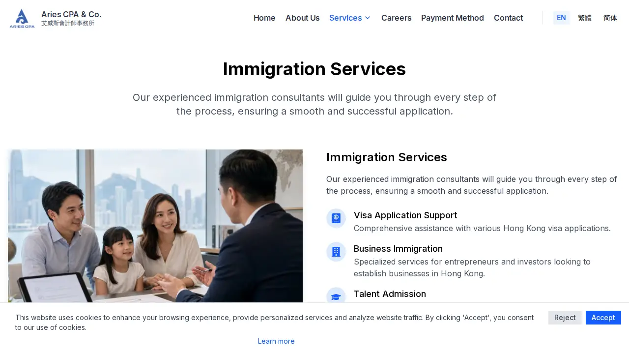 Aries CPA & Co. page