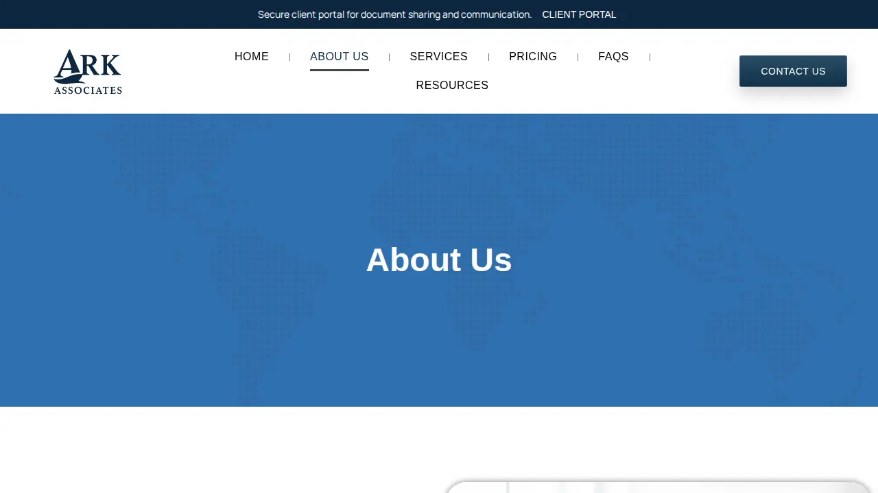 ARK Associates page