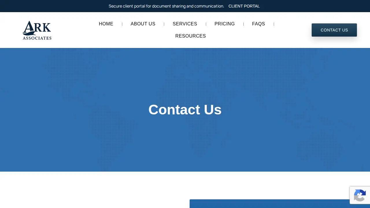 ARK Associates page
