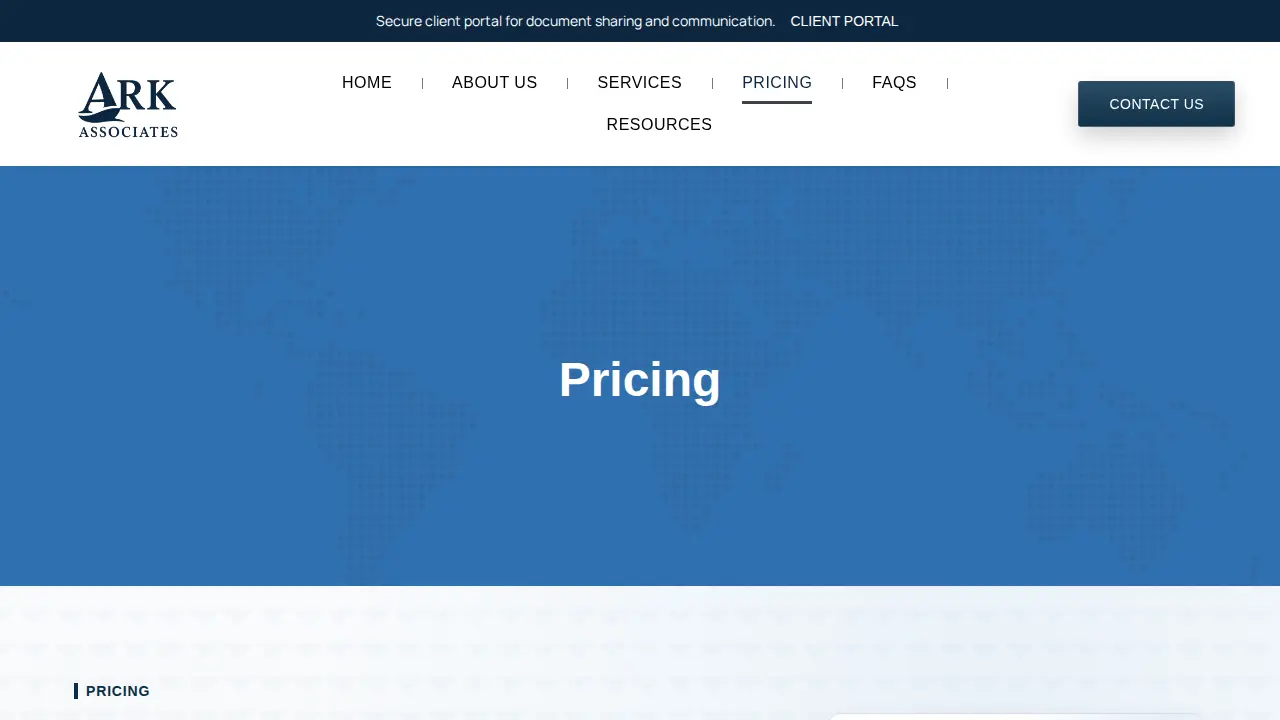 ARK Associates page