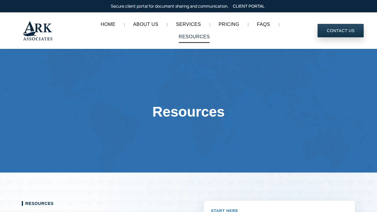 ARK Associates page