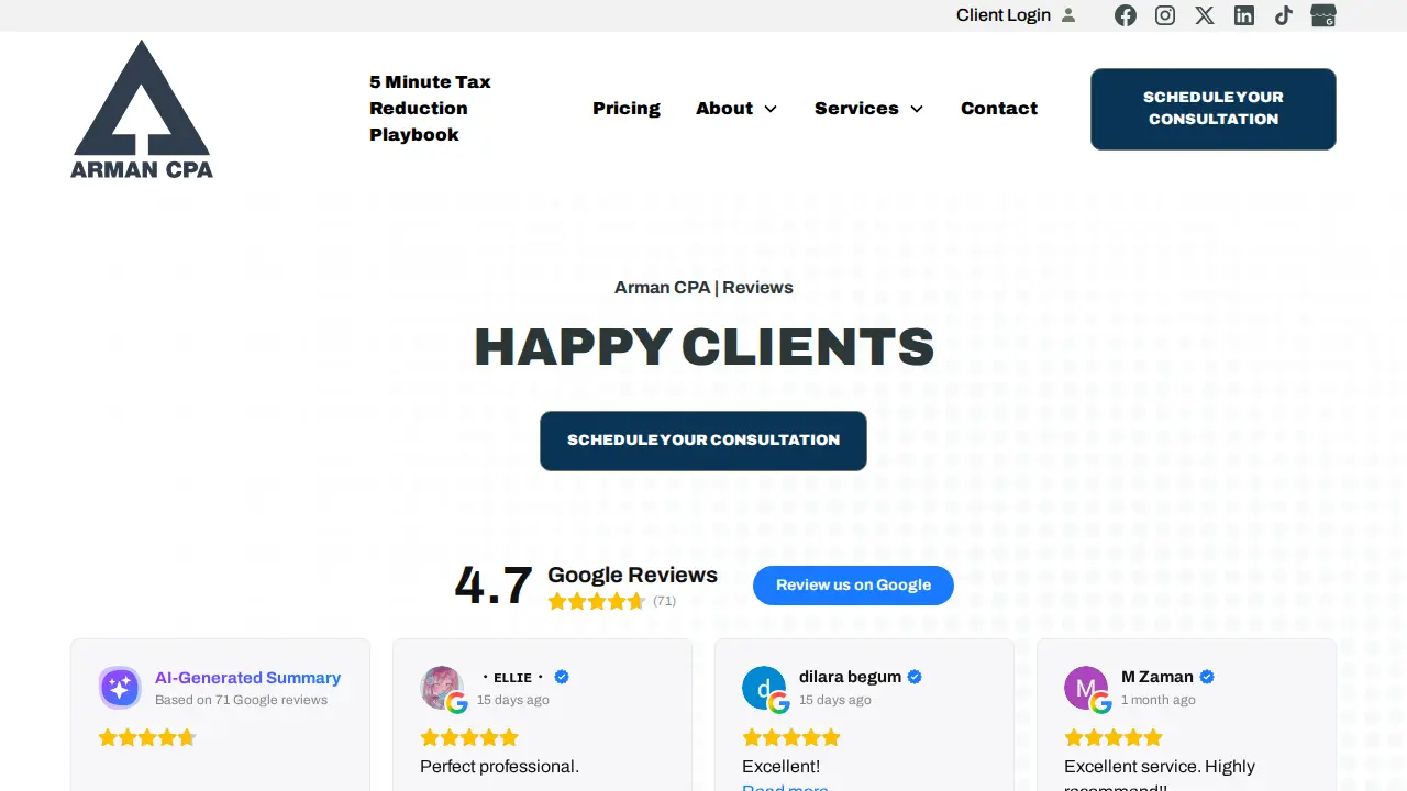 Arman Chowdhury, CPA, P.C. page