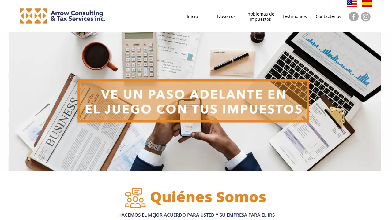 Arrow Consulting & Tax Services Inc page