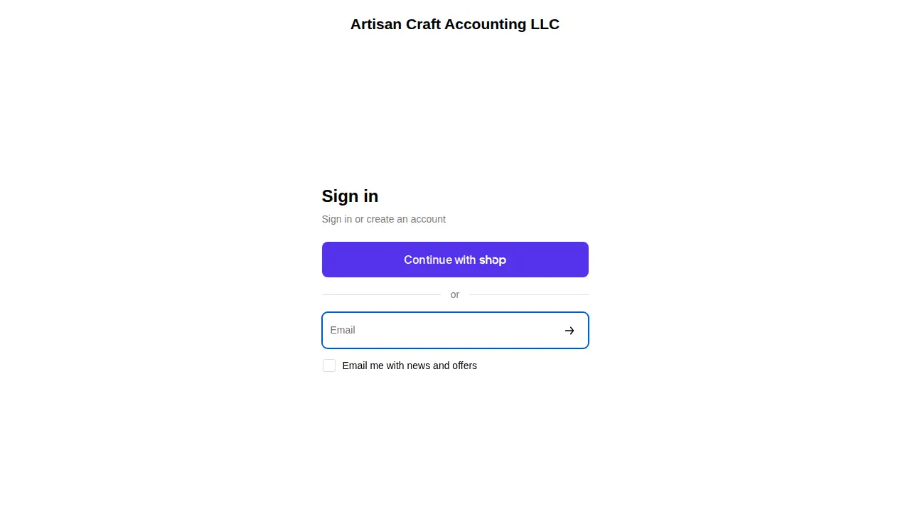 Artisan Craft Accounting LLC page