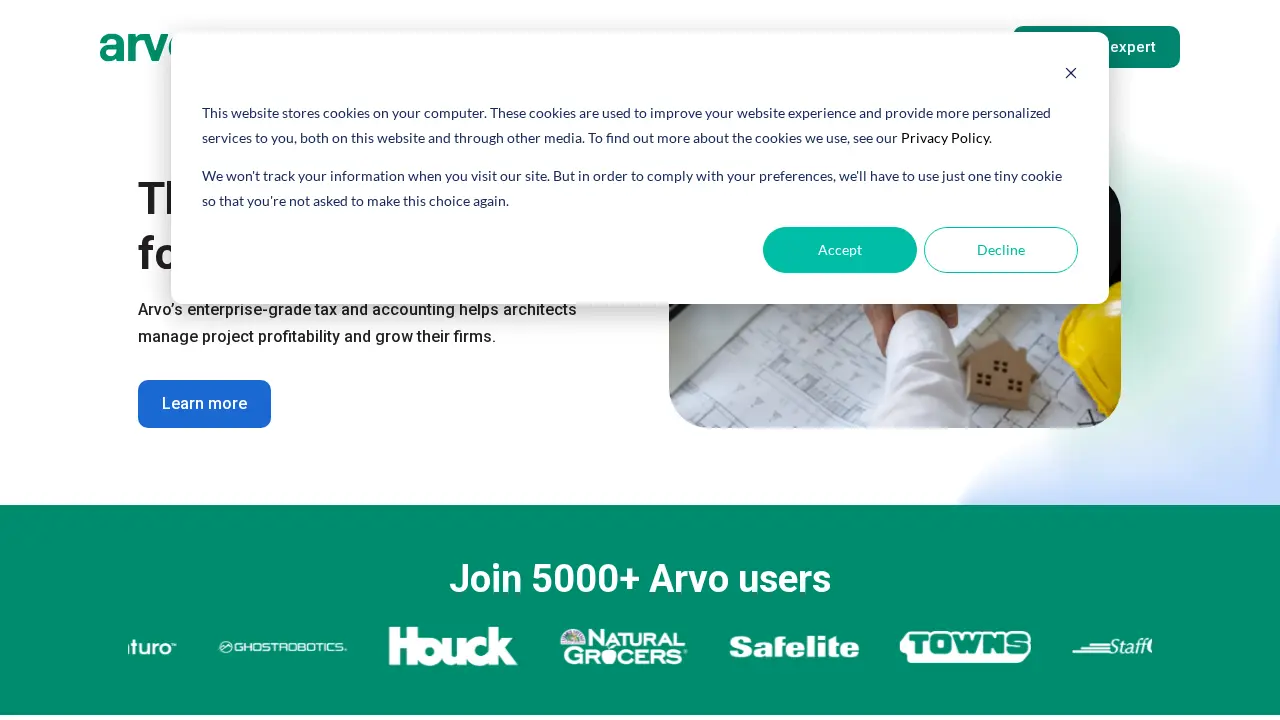 Arvo Tech page