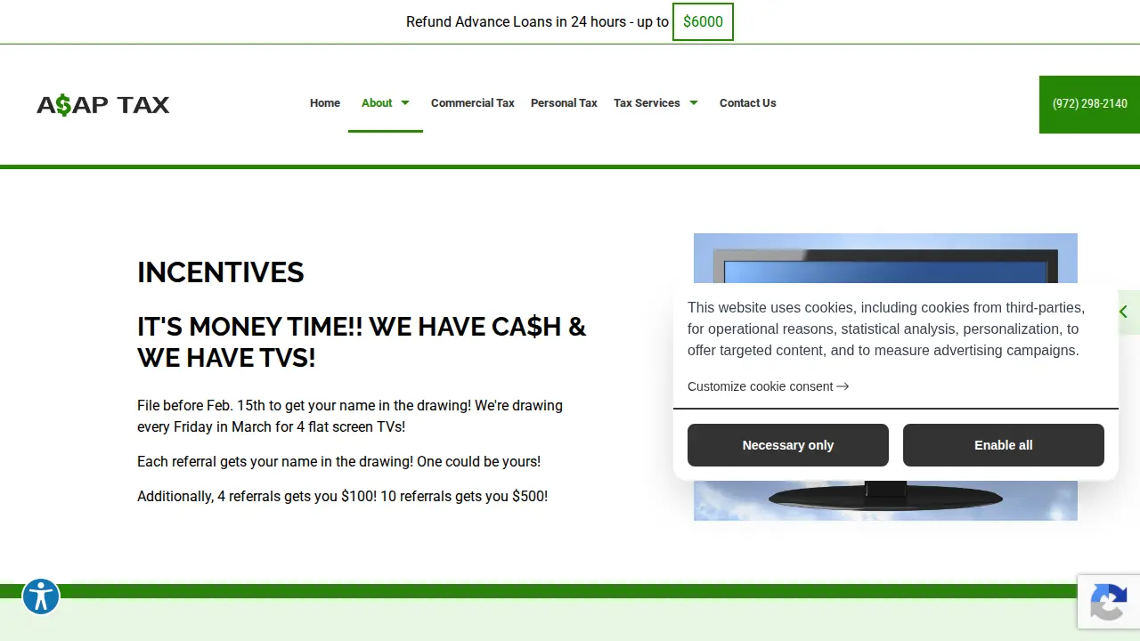 ASAP Tax LLC page